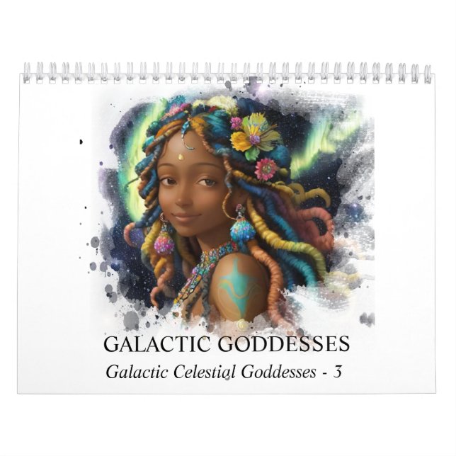 Calendário *~* AP58 Galactic Women Fantasy Cosmic Planets 3 (Capa)