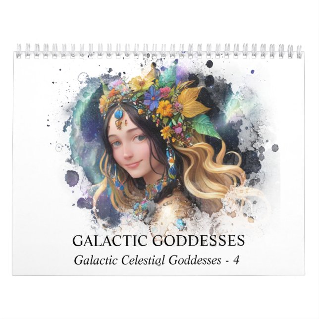 Calendário *~* AP58 Galactic Women Fantasy Cosmic Planets 4 (Capa)