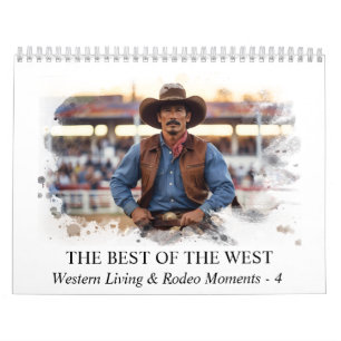 Calendário *~* AP59 Wild West Cowboy Rodeo 4