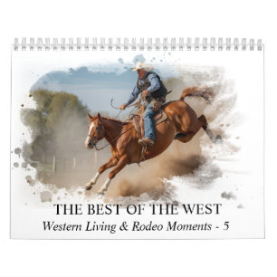 Calendário *~* AP59 Wild West Cowboy Rodeo 5