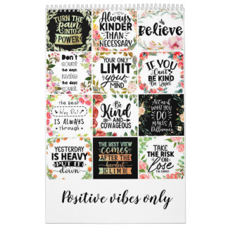 Calendário Apenas frascos positivos