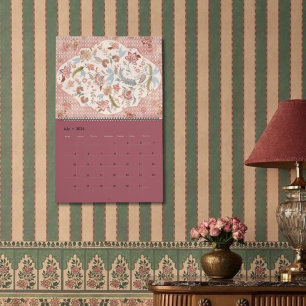Calendário Aproveite o Dia! 2026 Padrão Boho Vintage Persa