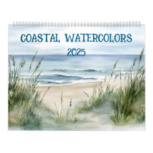 Calendário Aquarelas costeiras 2025