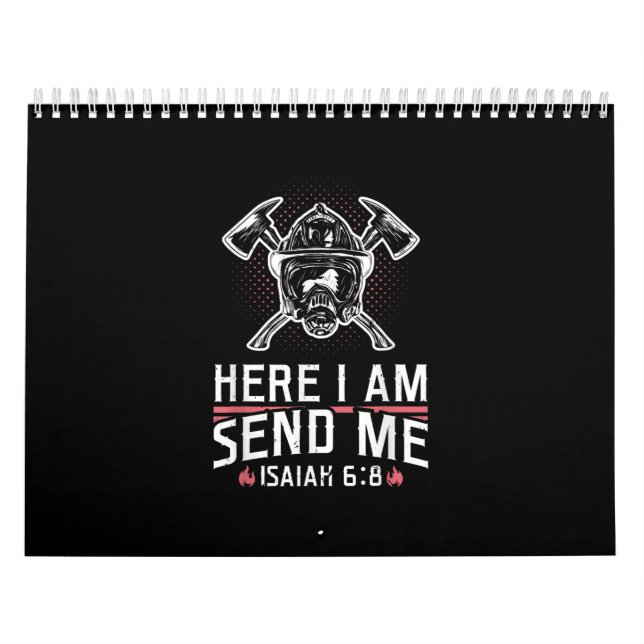 Calendário Aqui Estou Enviando-Me Isaiah 68 Bombeiro (Capa)