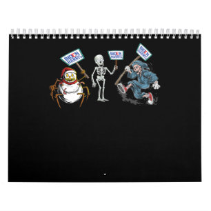 Calendário Aranha  Caveira do Morto em execução Skeleton Snow