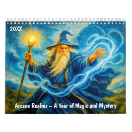 Calendário Arcane Realms – A Year of Magic and Mystery