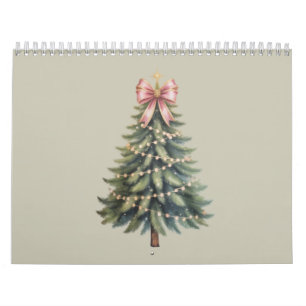 Calendário Arco de árvore de Natal Coquette Xmas