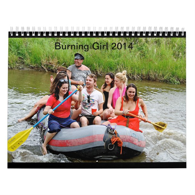 Calendário ardente 2014 da menina seis (Capa)
