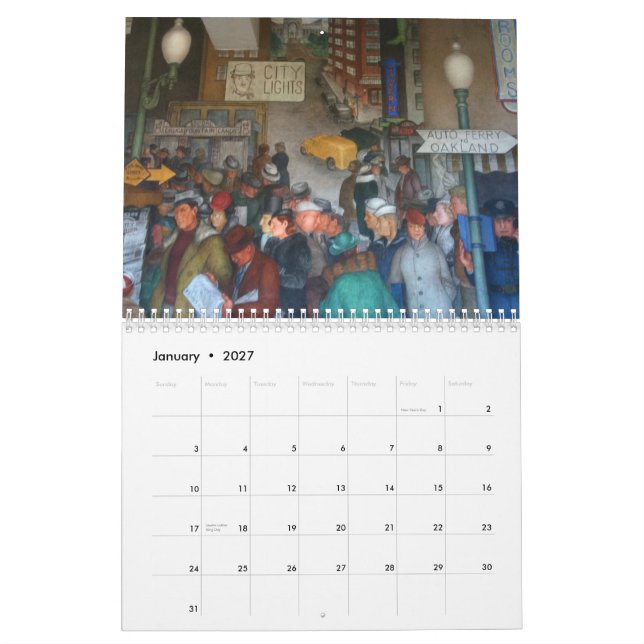 Calendário Área de San Francisco Bay 2014 (Jan 2027)