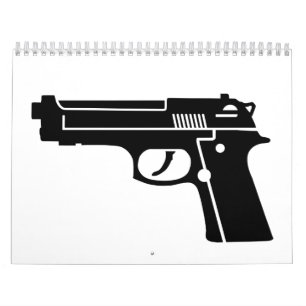 Calendário Arma preta