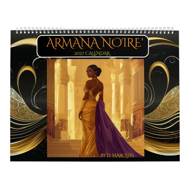 CALENDÁRIO ARMANA NOIRE' 2027 (Capa)