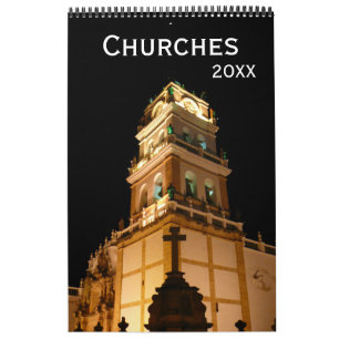 Calendário arquitetura da igreja