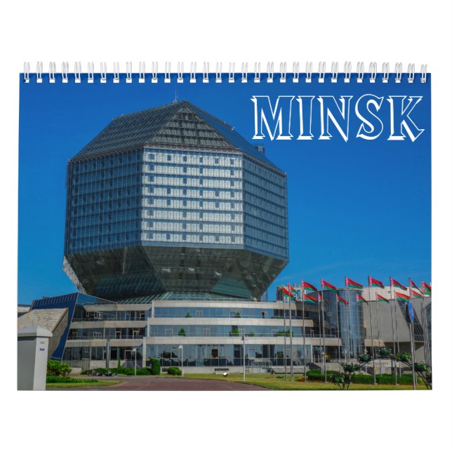 Calendário Arquitetura de Minsk da Bielorrússia М paisagem ur (Capa)