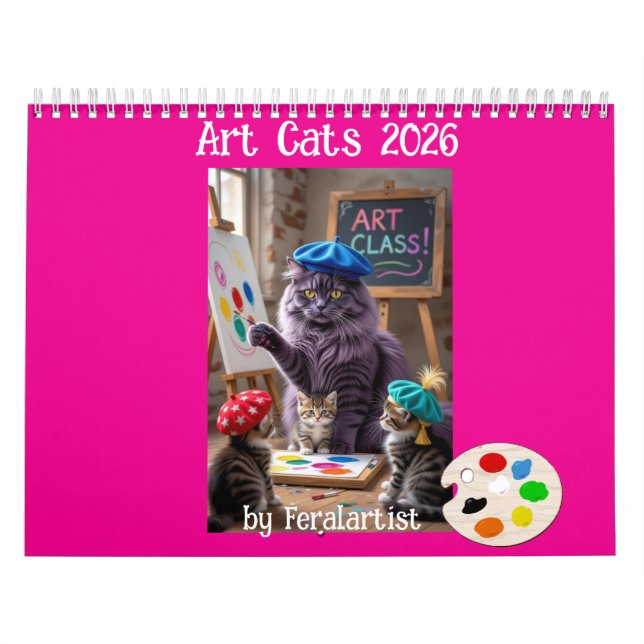 Calendário Art Cats Calendar (Capa)