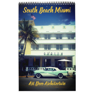 Calendário art deco miami