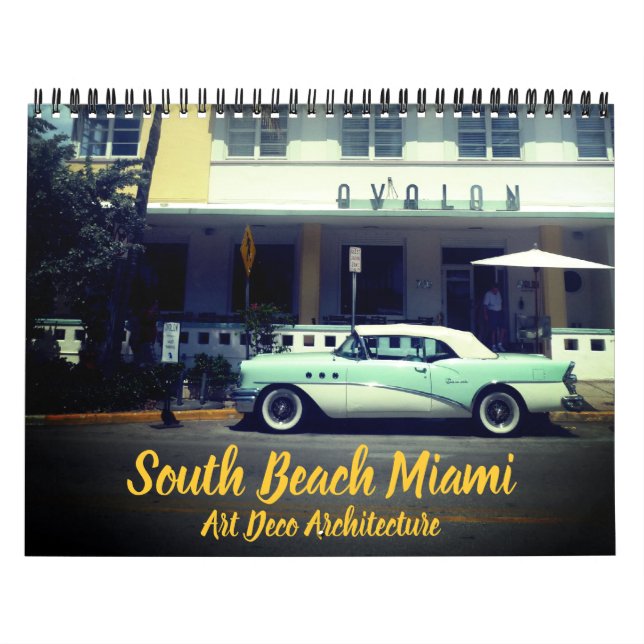 Calendário art deco miami 2025 (Capa)