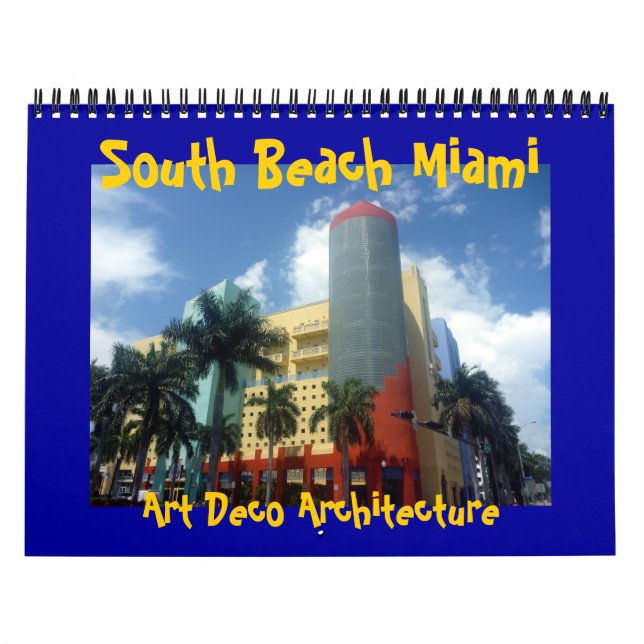 Calendário art deco miami 2026 (Capa)