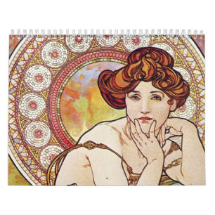 Calendário Art Nouveau