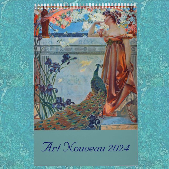 Calendário Art Nouveau 2024 (Criador carregado)