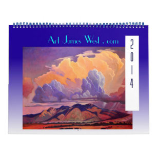 Calendário Art West 2014 Calendar! Nuvens e Estradas Fantást