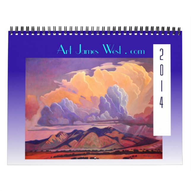 Calendário Art West 2014 Calendar! Nuvens e Estradas Fantásti (Capa)