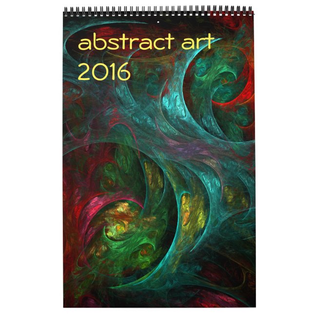 Calendário Arte abstrata moderna de 2016 (Capa)