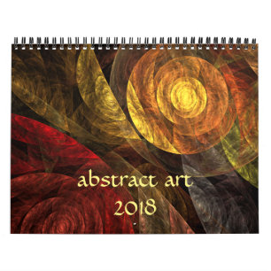 Calendário Arte abstrata moderna de 2018