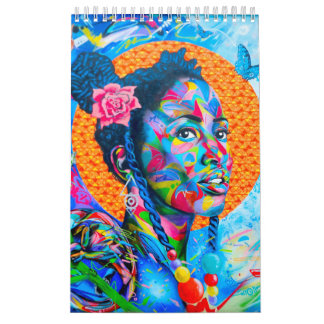 Calendário Arte colorida