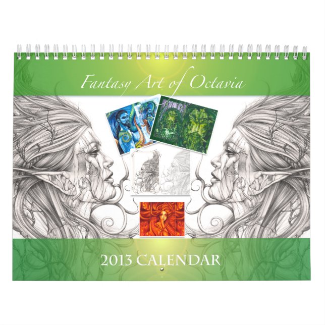 Calendário Arte da fantasia de Octavia 2013 (Capa)