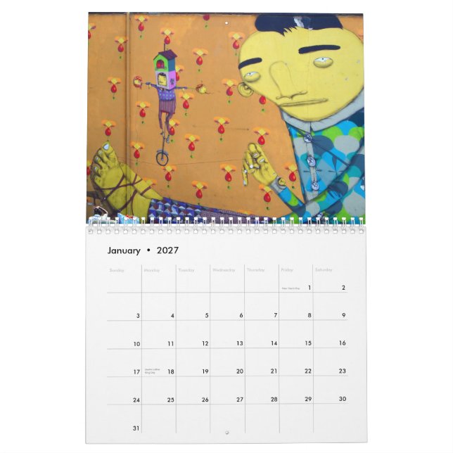 Calendário Arte da RUA (Jan 2027)