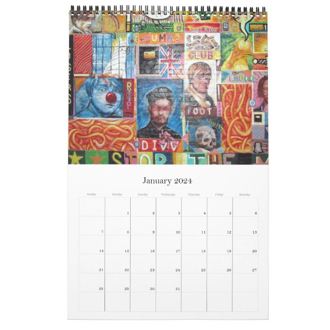 Calendario da Parete 2024 - 18 x 18 Cm VAN GOGH