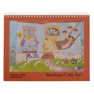 Calendário Arte das meninas de Burnham!