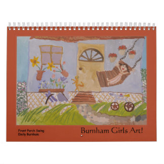 Calendário Arte das meninas de Burnham!