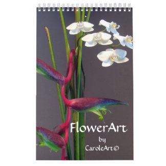 Calendário Arte de 2012 flores