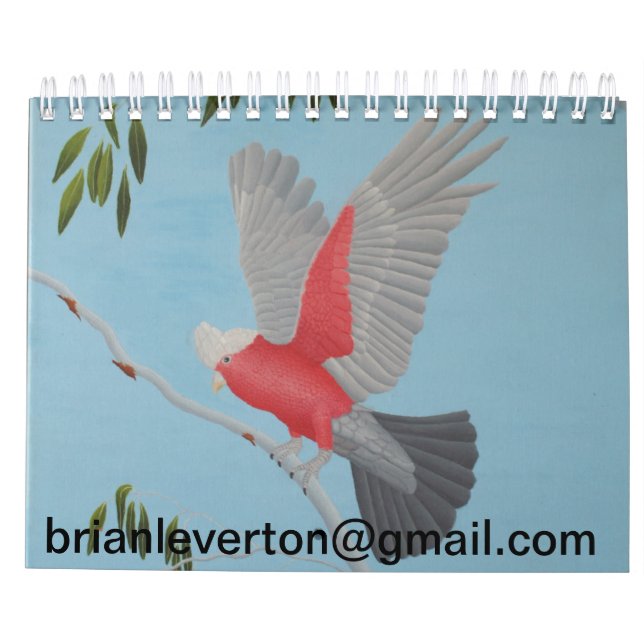 Calendário Arte de Brian L Art (Verso)