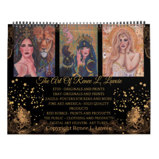 Calendário Arte de deusa por Renee L. Lavoie