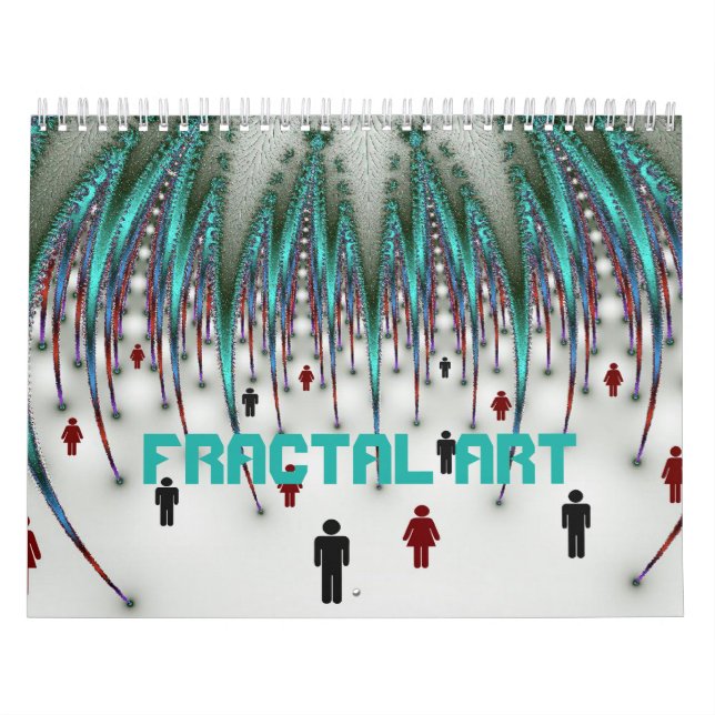 Calendário arte de fractal (Capa)
