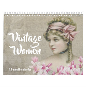 Calendário Arte de Mulheres Vintage 2027
