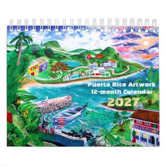 Calendário Arte de Porto Rico de 2027
