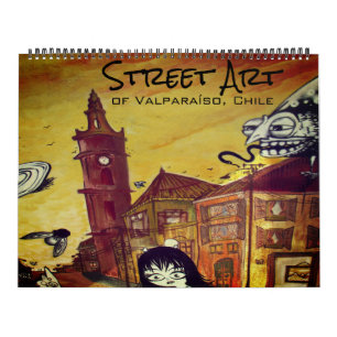 Calendário arte de rua valparaíso 2026 grande
