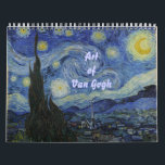 Calendário Arte de Van Gogh<br><div class="desc">Arte do calendário de Van Gogh. Personalize e personalize como desejado.</div>