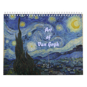 Calendário Arte de Van Gogh