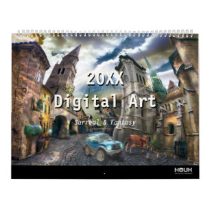 Calendário Arte Digital Surreal e Fantasia 2021