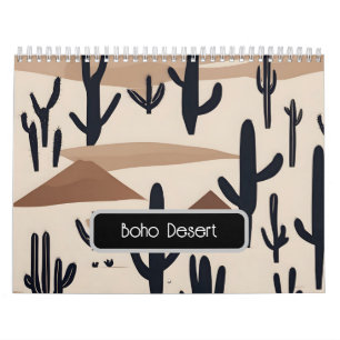 Calendário Arte do deserto de Boho