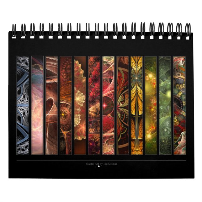 Calendário Arte do Fractal de Liz Molnar (Capa)