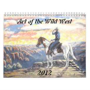 Calendário Arte do oeste selvagem