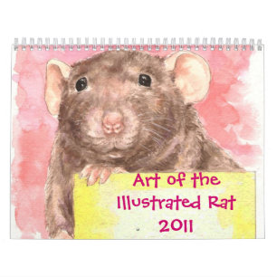 Calendário Arte do rato ilustrado 2011