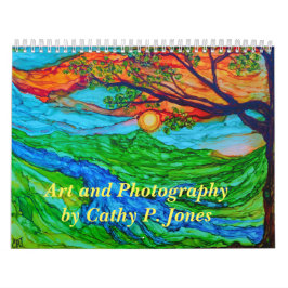 Calendário Arte e fotografia de Cathy P. Jones