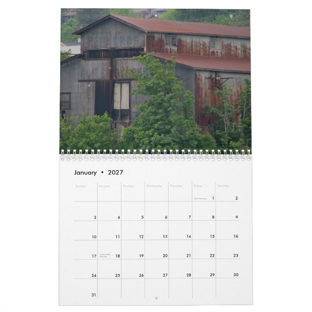 Calendário Arte e outras coisas estranhas encontradas (Jan 2027)