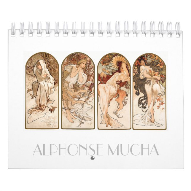 CALENDÁRIO : ARTE FINA : ALPHONSE MUCHA (Capa)